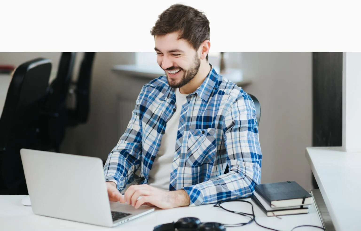 Custom software development and IT solutions workspace